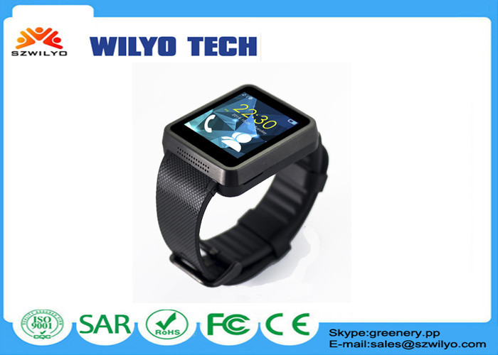 WF1 montres de téléphones portables de GM/M de 1,54 pouces, bracelet Wap 1.3Mp de silicium de montre d'écran tactile