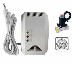Alarme de bruit/instantané d'alarme de détecteur de gaz de semi-conducteur de la CE avec le robinet d'isolement, fan