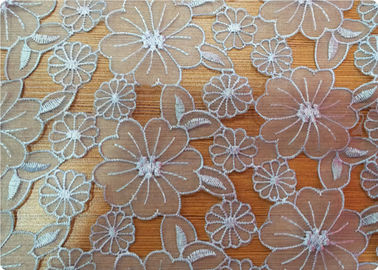Tissu brodé de beau de tapisserie d'ameublement de robe polyester de sofa